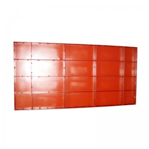 Bednění z betonu s kovovým sloupem, lakovaný typ C, tloušťka plechu 1,5 mm