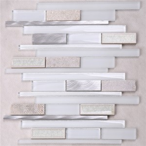 Factory Direct Ocean Blue Crystal Glass Strip Mozaiková dlaždice HSD124