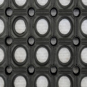 Protiskluzová gumová rohož s drenážním otvorem pro hřiště