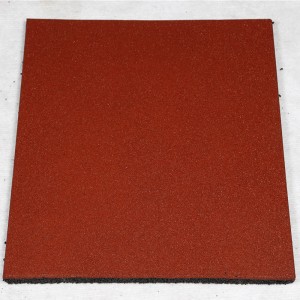 Protiskluzová barevná gumová podlahová dlaždice Rubbe pro mateřské školy