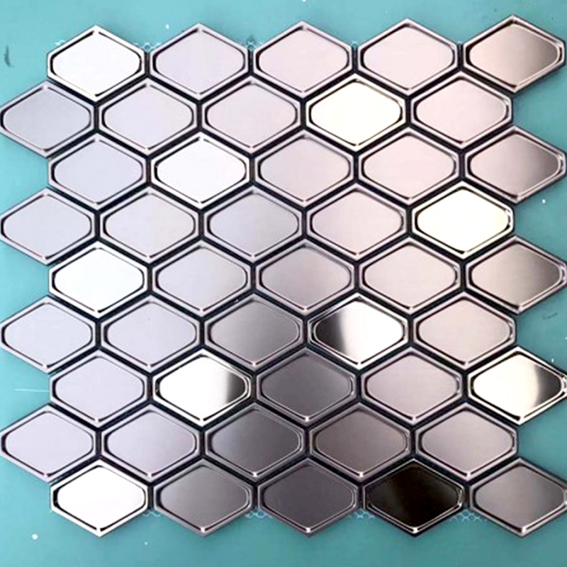 Nejnovější design nástěnné dlaždice z nerezové oceli Lucerna mozaika pro kuchyňské backsplash