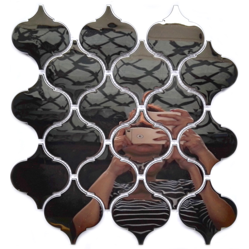 Nový design nástěnné dlaždice z nerezové oceli lucerny tvar mozaikové dlaždice pro kuchyňské backsplash