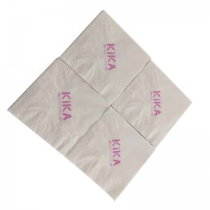 Vysoce kvalitní vlastní logo tištěný papír ubrousek hotel a restaurace přírodní ubrousek