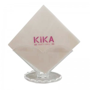 Vysoce kvalitní vlastní logo tištěný papír ubrousek hotel a restaurace přírodní ubrousek