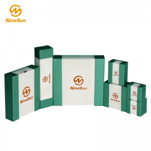 Levné ceny vlastní logo tištěné bílé lepenkové dárkové šperky box