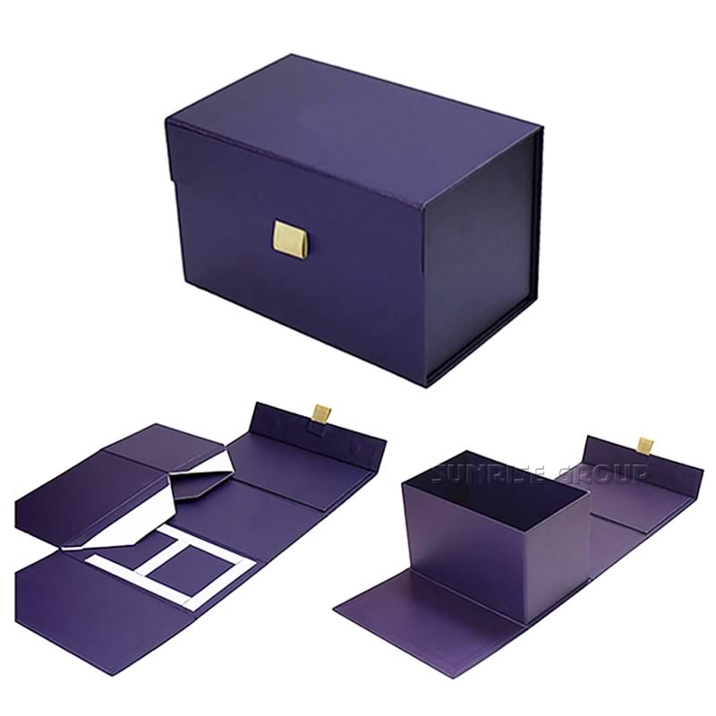 Luxusní elegantní papírový skládací magnetický uzavírací box