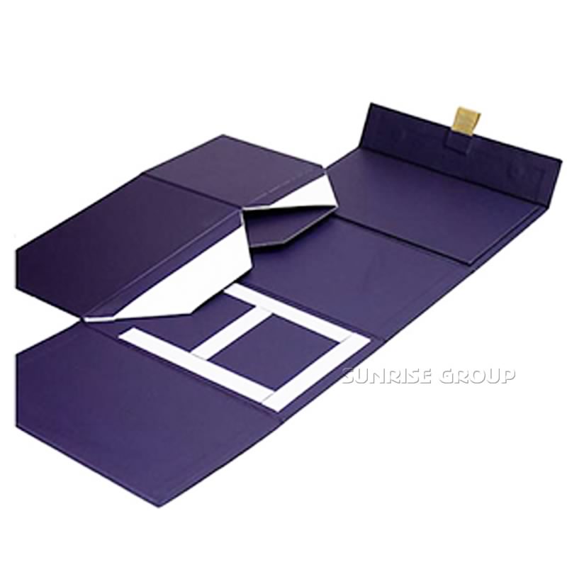 Luxusní elegantní papírový skládací magnetický uzavírací box