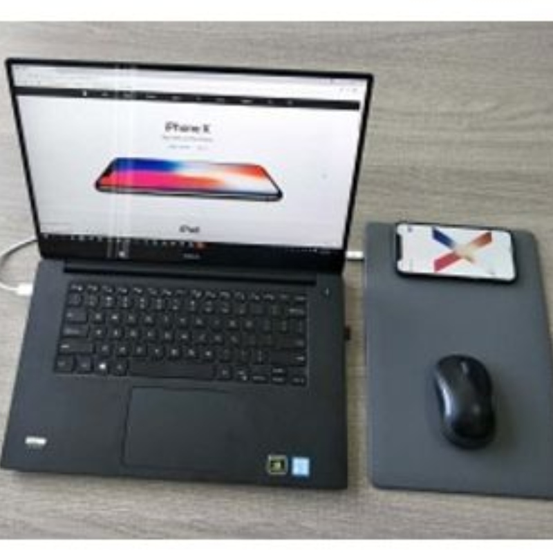 10W bezdrátová rychlonabíječka podložka pod myš pro iPhone XS, iPhone XR, Samsung a různé chytré telefony
