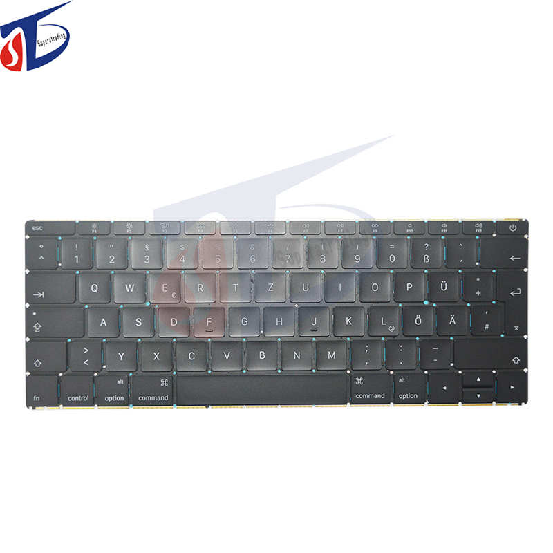Zcela nová klávesnice s arabštinou, němčinou.Francúzština, Španělsko, Švýcarsko, Itálie, Norsko pro Apple Macbook Pro Retina 12 '' A1534