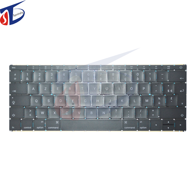 Zcela nová klávesnice s arabštinou, němčinou.Francúzština, Španělsko, Švýcarsko, Itálie, Norsko pro Apple Macbook Pro Retina 12 '' A1534