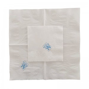 Umělecký design na zakázku tištěný papír bílý ubrousek