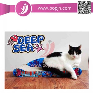 Recyklovatelné stírací lišty Škrábání Pad Lounge Bed Vlnitá lepenka Cat Scratcher