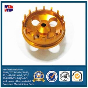 Zakázkové obrábění CNC soustružené frézování kovových mosazných dílů