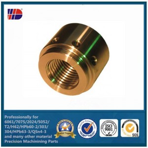 CNC frézování soustružení přesné obrábění mosazných dílů