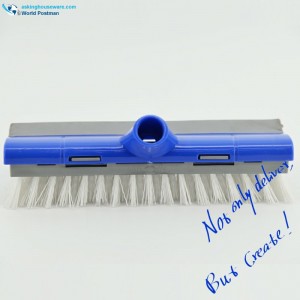 Akbrand Push Brush Soft Squeegee na zadní straně se šikmým vláknem kartáčové desky krátké tvrdé PP štětiny