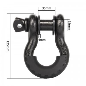Přizpůsobený hardware 4.75T Recovery Bow Shackle