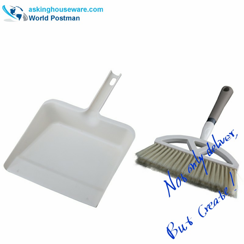 Akbrand Dustpan Brush Broom se čtvercovým velkým prachem