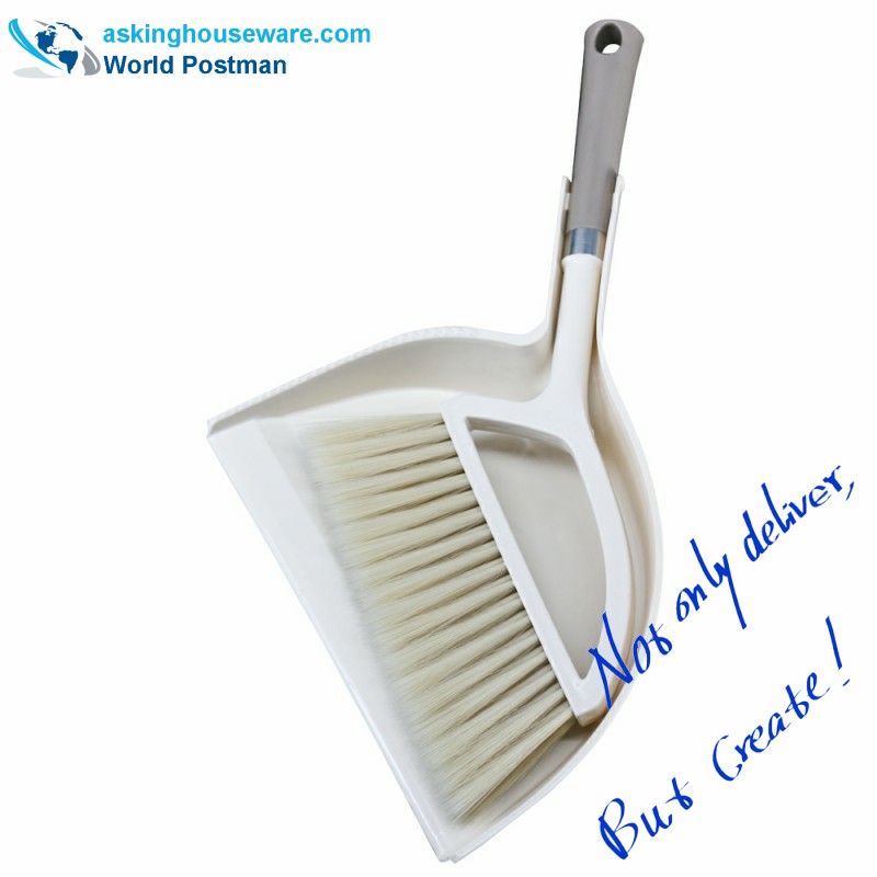 Akbrand Dustpan Brush Broom s Dustpanem ve tvaru půlměsíce