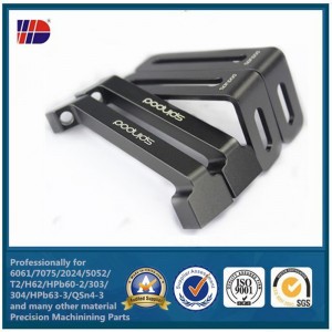 VYSOKÁ Přesná hliníková CNC obráběcí část s pískováním a anoidze