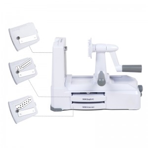 Nastavitelný kráječ na kráječe zeleniny se 3 čepelí z nerezové oceli