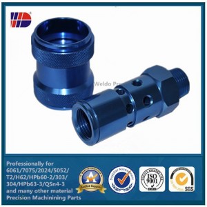 OEM Color eloxovaný hliník6103 CNC obráběcí technologie náhradní díly