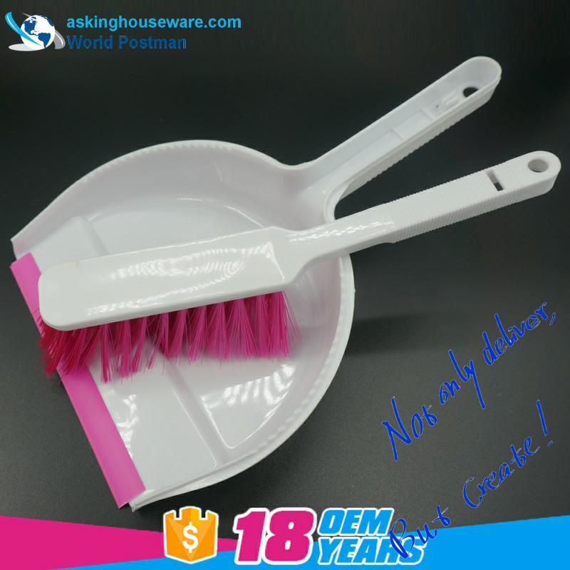 Akbrand Dustpan Brush Broom s dlouhou rukojetí