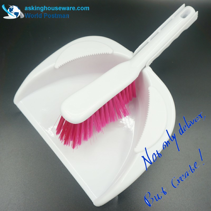 Akbrand Dustpan Brush Broom Window Squeegee Dish Brush Brush Brush 4v1 Čisticí sada nástrojů