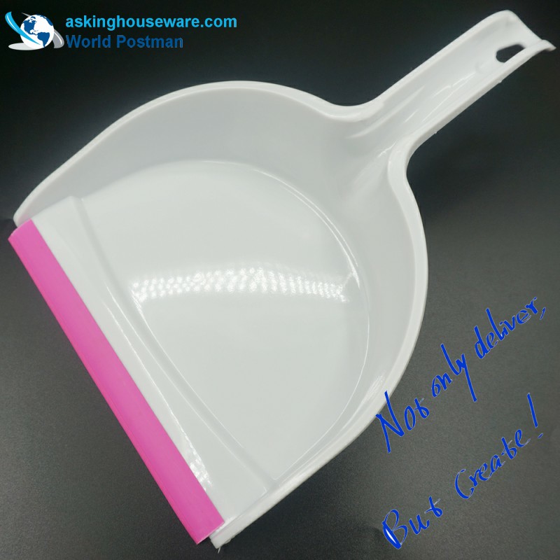 Akbrand Dustpan Brush Broom s vlnovým tvarem PVC linie na vstupu Dustpan