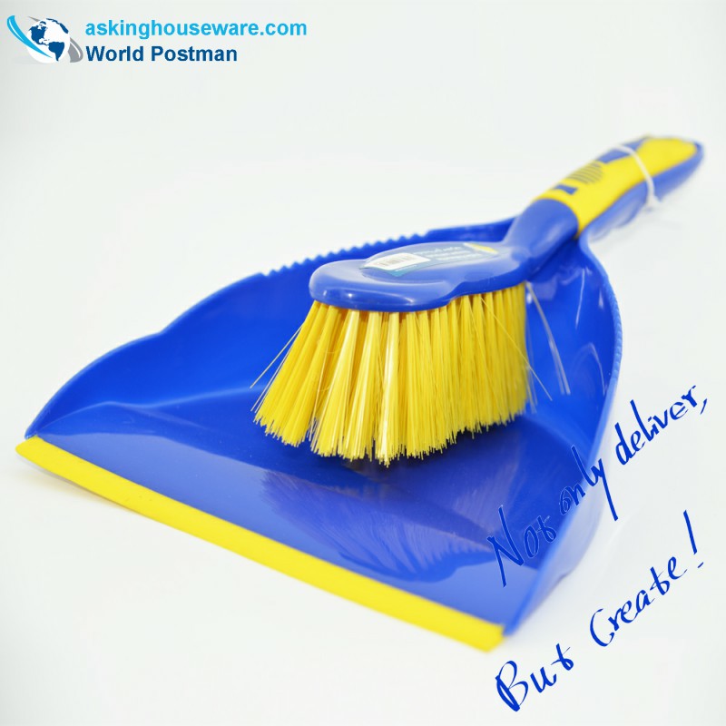 Akbrand Dustpan Brush Broom s TPR Line na Dustpan Entrance TPR Handle