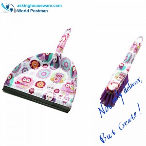 Akbrand Water Mark Dustpan Brush Broom s PVC linkou na vstupu Dustpan