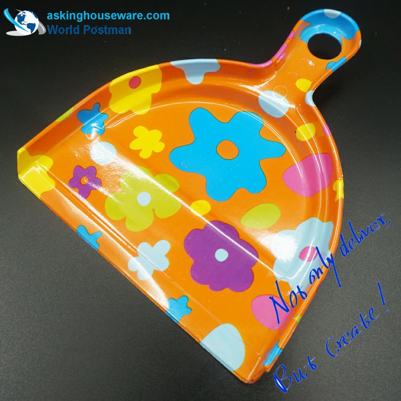 Akbrand Yellow Flower Water Mark Dustpan Brush Small Broom