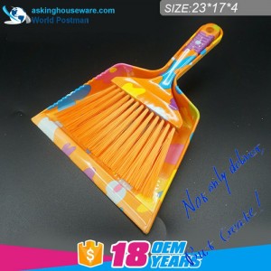 Akbrand Yellow Flower Water Mark Žebřík ve tvaru žebříku Dustpan Brush Small Broom