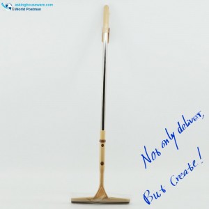 Akbrand 135cm dlouhá rukojeť stírací lišty okna s elastickým nerezovým potrubím