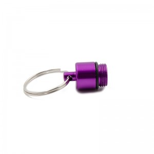 Kapsle ve tvaru jednodenního pouzdra na prášky z hliníkové slitiny s klíčenkou