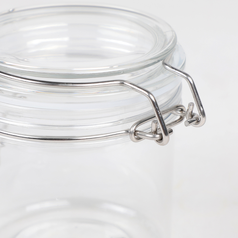 1000 ml PET materiál pro skladování potravin s vzduchotěsnými upínacími víčky