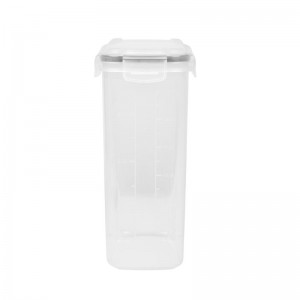 2 kusy 4 boční blokovací víko vzduchotěsná suchá cereální nádoba na uchovávání potravin