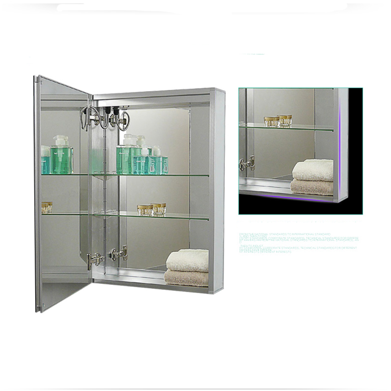 EU a USA Luxusní LED podsvícené koupelnové zrcadlo medicínské skříňky-ENE-AC-102