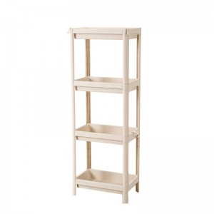 Vysoce kvalitní 4-vrstvé multifunkční kuchyňské plastové úložné regály