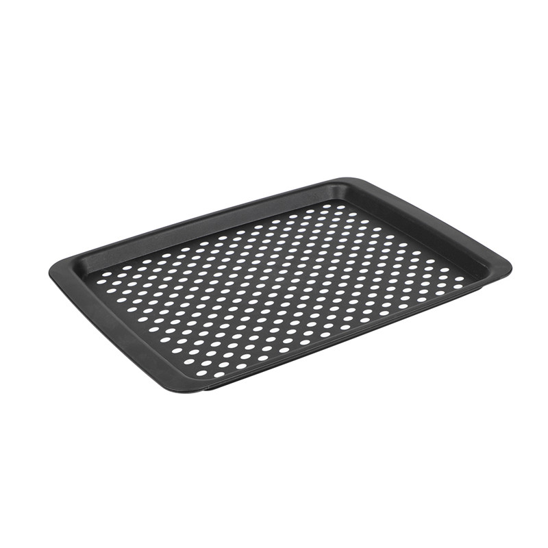 PP Plastic Rectangle fast food black tray porce