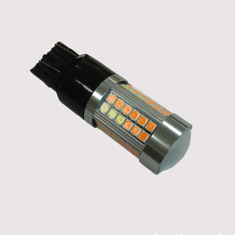 Vestavěný super bezchybný skutečný 21 / 5W 3030SMD Dvoubarevný přepínač bay15d 1157 7443 3157 vedl drl a směrové světlo