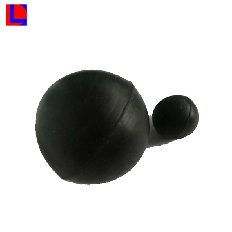 Vysoce kvalitní 100 mm černá pevná gumová kulička