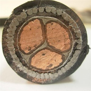 35mm 4jádrová pancéřová izolace mědi Xlpe STA SWA pro podzemní