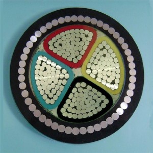 Hliníkový pancéřovaný kabel Xlpe / 4jádrový pancéřovaný kabel