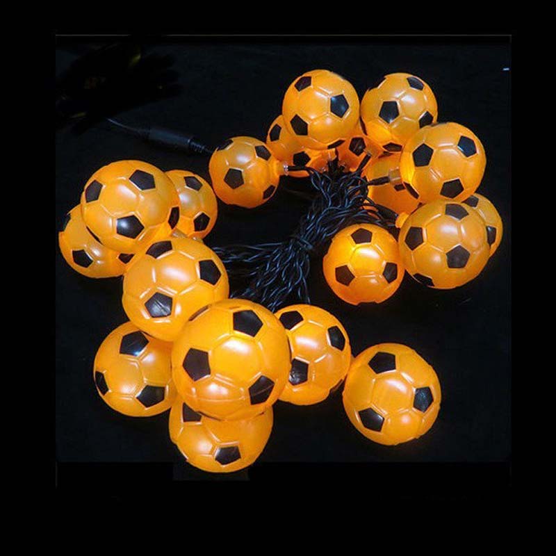 Fotbal LED koule řetězec světla dekorace na Vánoce / svátky