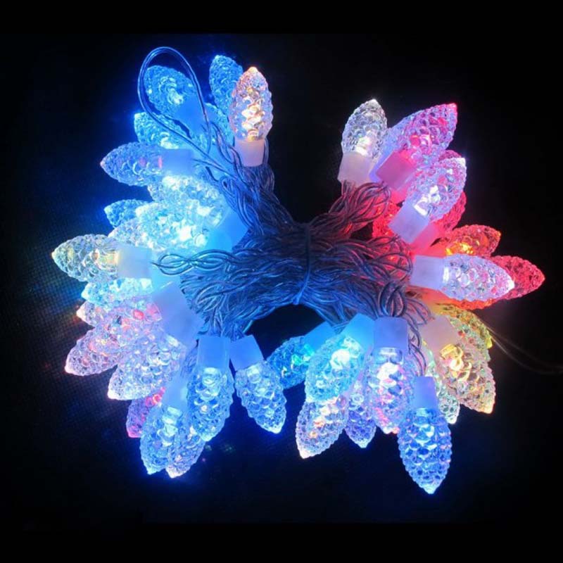 RGB LED String Lights Diamond / Snowflake Dekorativní LED vánoční světla