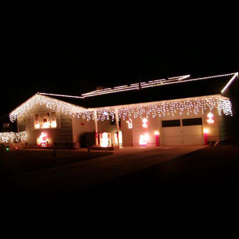 LED rampouchová světla Vánoční rampouchová světla Venkovní vánoční řetězová světla dekorace