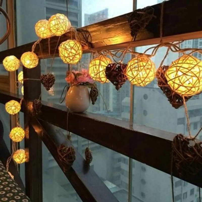 10 LED řetězových světel 1.2M Pohádková věnec poháněná venkovní Teplá bílá Pro vánoční sváteční oslavu