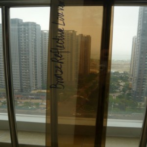 Reflexní potažené sklo