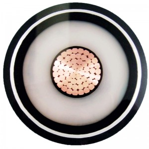 220kv XLPE extra vysokonapěťový jednožilový napájecí kabel s vlnitým Al pouzdrem