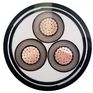Vysokonapěťový vícežilový pancéřovaný kabel s pancéřováním STA / SWA